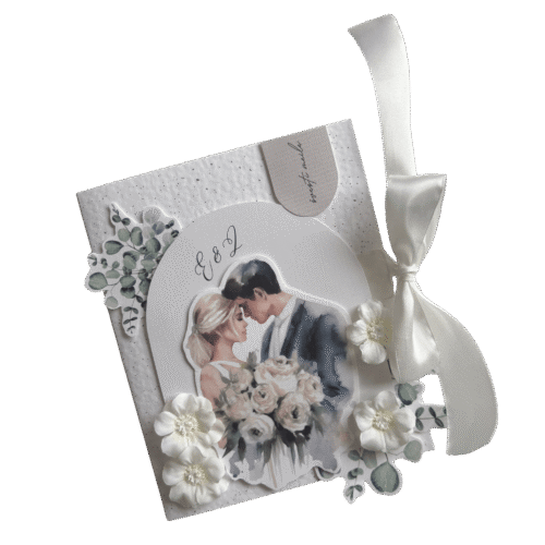 Atvirukas vestuvių proga su jaunaisiais 2in1