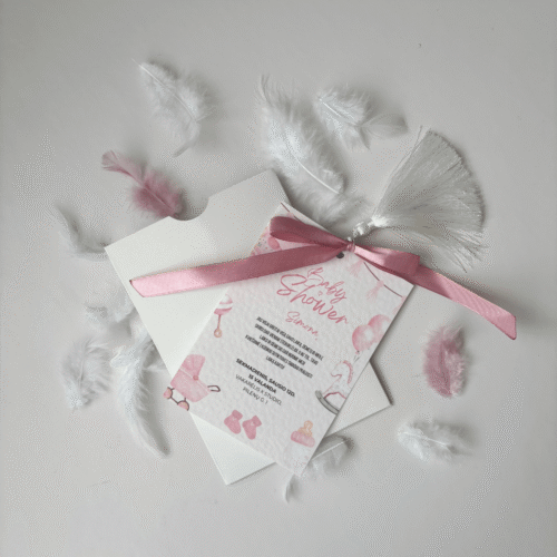Pakvietimas į mergvakarį, babyshower ar krikštynas
