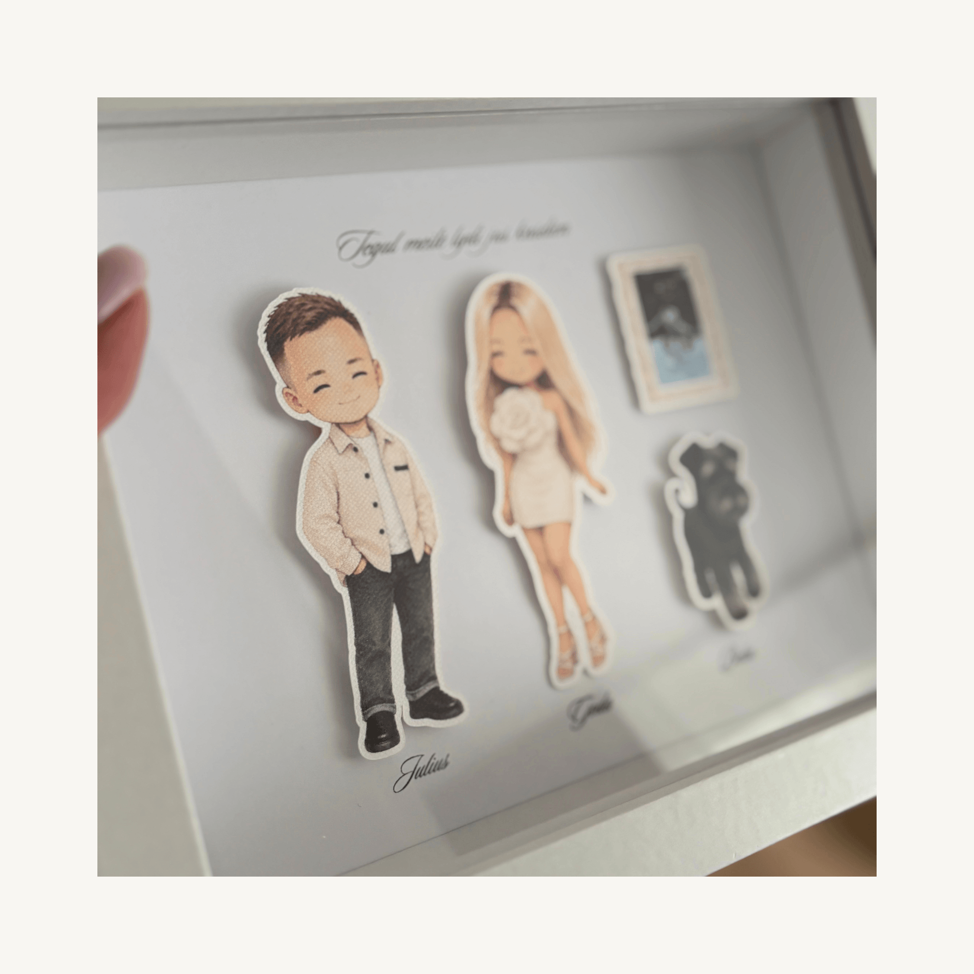 Personalizuotas rėmelis su mini žmogeliukais, pagal nuotrauką - Image 3